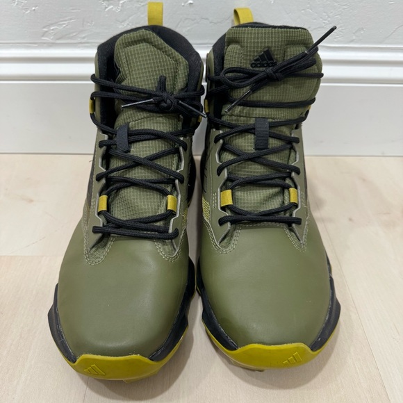 Adidas Terrex Unity Leather Mid COLD.RDY Hiking Shoes Men's 11 Olive Green - Picture 6 of 13